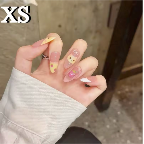 Sweet Strawberry Bear Press-On Nails